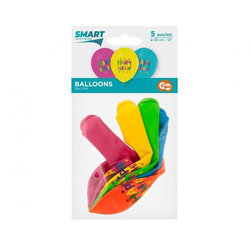  Set 5 balonov z napisom Vse najboljše in zvezdastim vzorcem - 30 cm Cene