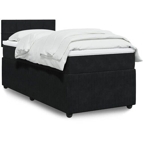  Box spring krevet s madracem crni 90x190 cm bar&scaron;unasti Cijene