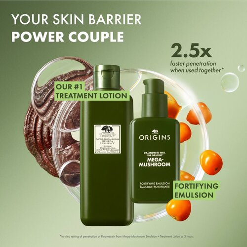 Origins Dr. Andrew Weil for &amp;trade; Mega-Mushroom Fortifying Emulsion with Reishi and Seabuckthorn umirujuća i hidratantna emulzija 100 ml Slike