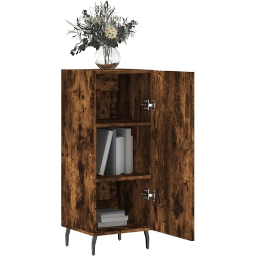  Komoda boja dimljenog hrasta 34,5x34x90 cm konstruirano drvo Slike