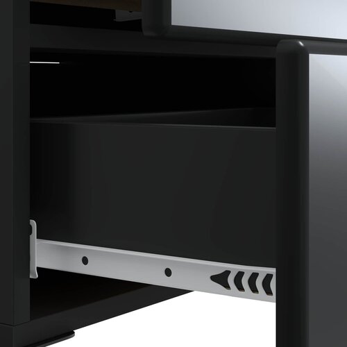  Noćni ormar Crna 43 x 34,5 x 47,5 cm Konstruirano drvo Slike