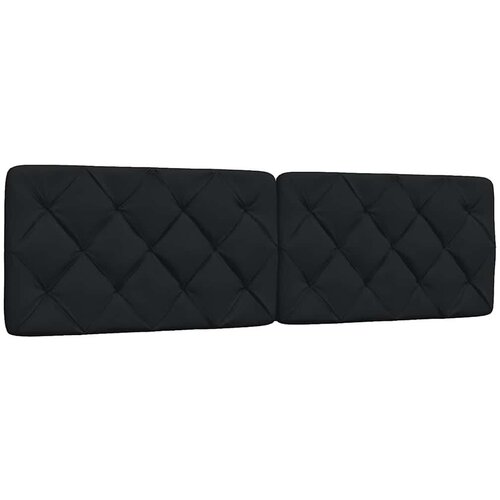 vidaXL Vzglavna stranica črna 180 cm blago Cene