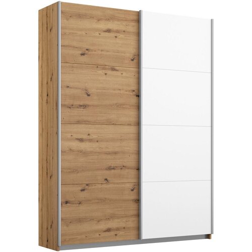 Modern Living Omara Z Drsnimi Vrati Subito, Bela, Barva Hrasta Cene