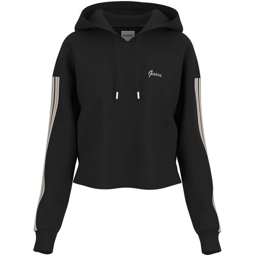 Guess Puloverji Muriel Hoodie Sweatshirt Črna Slike