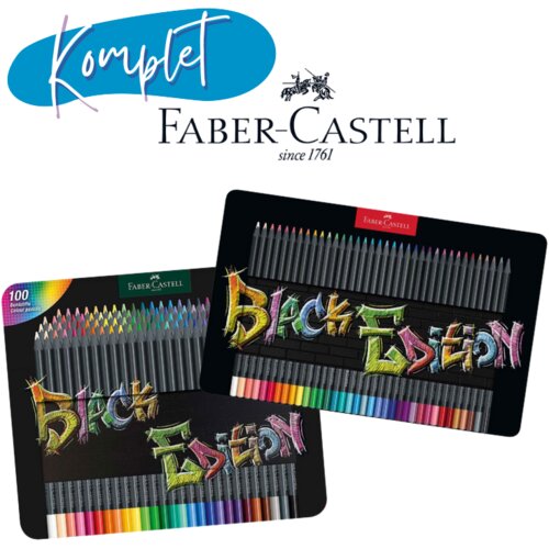 Faber-Castell Šolski komplet barvic Black Edition, 100 + 36 kosov Cene