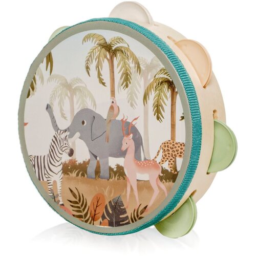 Zopa Wooden Tambourine Montessori glazbena igračka od drva 1 kom Slike