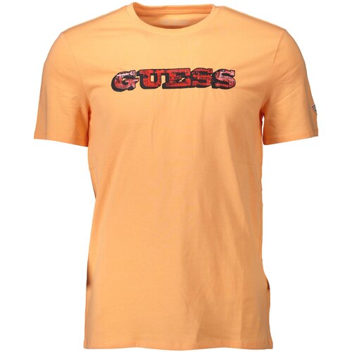 Guess Jeans MAN SHORT SLEEVE T-SHIRT ORANGE Slike