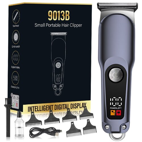 INF Mini prenosni električni strižnik las z digitalnim zaslonom za urejanje pričesk Blue, (5000072125) Cene