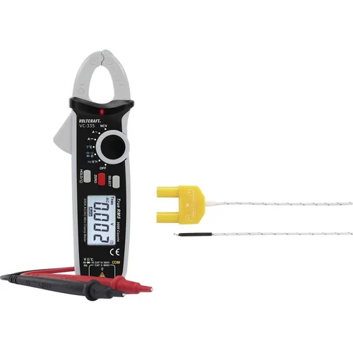 Voltcraft Strujne stezaljke digitalni Kalibriran po ISO CAT II 600 V, CAT III 300 V Zaslon (brojevi): 2000