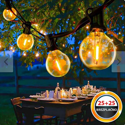 Home & Marker Zunanje LED luči na traku (25 žarnic; dolžina kabla 7,5 m)/ YARDBULBS 1+1 GRATIS, (21372700) Cene