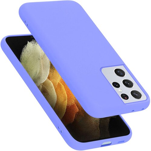 Cadorabo Ohi&amp;scaron;je, združljiv s Samsungom v tekoči lahki vijolični barvi - za&amp;scaron;čitni pokrov iz fleksibilnega silikona TPU, (20591451) Slike