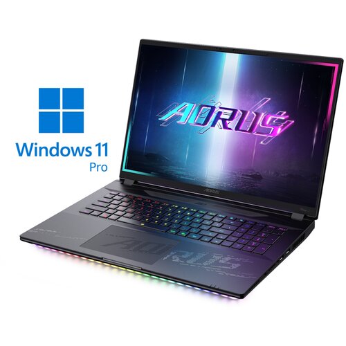 Gigabyte aorus master 18 byh 18 inch qhd+ 240Hz 1200nits core ultra 9 275HX 32GB 2TB ssd geforce rtx 5080 16GB rgb backlit Win11Pro gaming laptop Slike