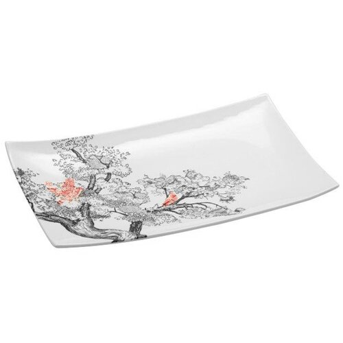 Le Coq Krožnik Kerasia 30x18cm / pravokoten / bel / porcelan, (21318058) Cene