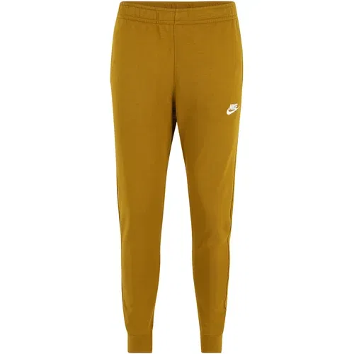 Nike Sportswear Hlače zlatno žuta / bijela
