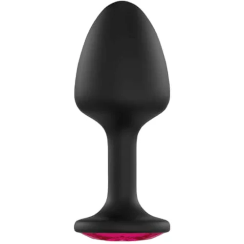 Dorcel Geisha Plug Ruby XL - analni dildo od ružičastog kamena (crni)