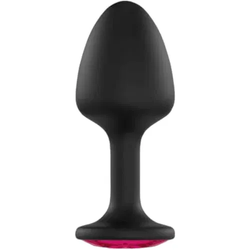 Dorcel Geisha Plug Ruby XL - analni dildo od ružičastog kamena (crni)