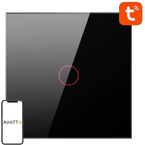 smart+ Glass LED Wifi Touch Tuya 1-kanalni crni Alexa Google Assistant Cijene