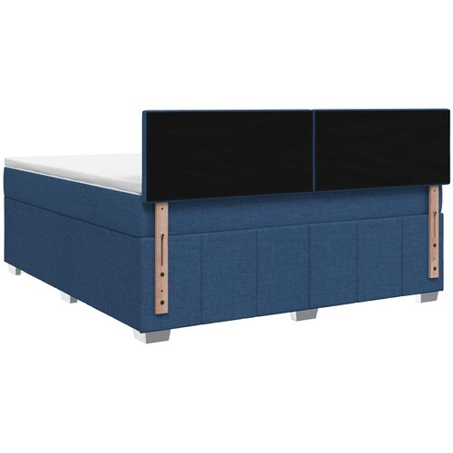  Boxspring krevet s madracem Plava 160 x 200 cm Tkanina Slike
