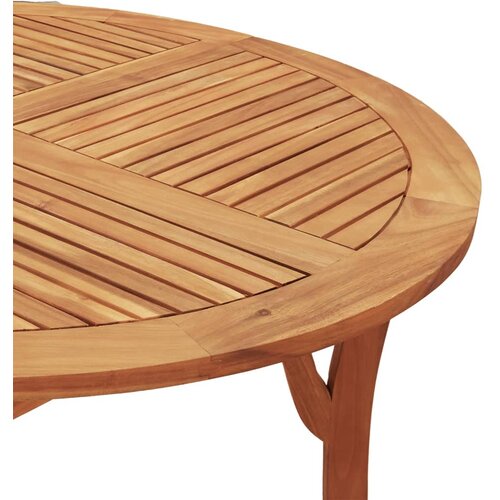 5-dijelni vrtni blagovaonski set od masivnog bagremovog drva Smeđa &amp;Oslash; 110 cm Slike