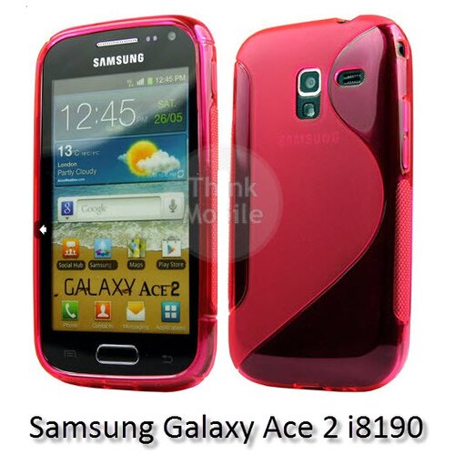  Gumijasti / gel etui S-Line za Samsung Galaxy Ace 2 i8160 - roza Slike