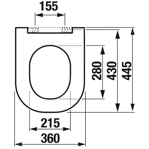 Jika H8917160000631 Mio tanka WC deska počasnim zapiranjem "Soft Close" Cene