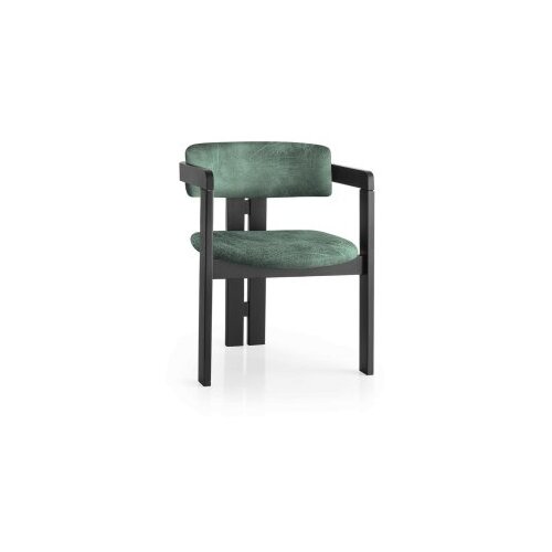 Hanah home Trpezarijska stolica 58x76x49cm Crno-zelena Slike