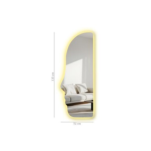 Hanah home ogledalo sa LED osvetljenjem Ledayna-008, 52 x 135 cm, &amp;Scaron;areno Slike