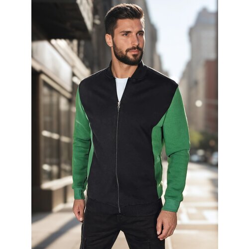 DStreet Bluza męska rozpinana za st&amp;oacute;jką czarna Slike