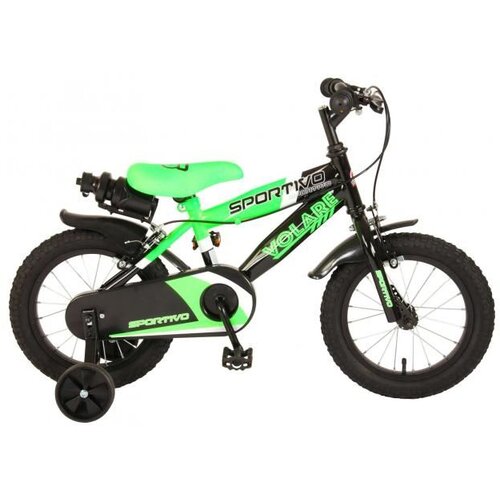  Dječji bicikl Volare Sportivo 14&amp;quot; s dvije ručne kočnice neon zeleni Slike