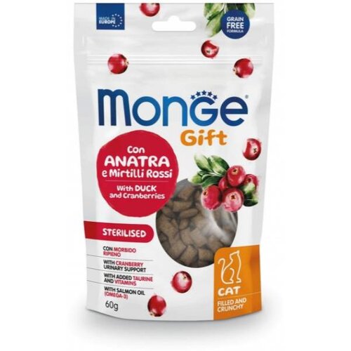 Monge gift sterilised duck&amp;amp;cranberries 60g Slike