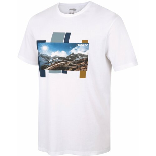 Husky Men's cotton T-shirt Tee Skyline M white Cene