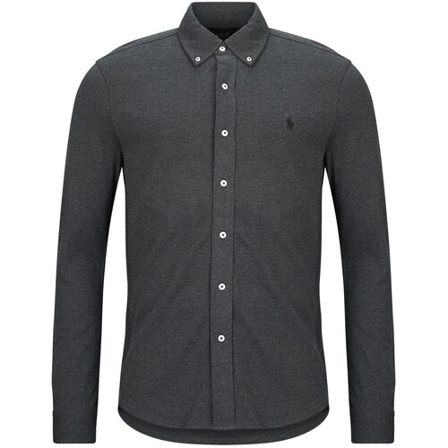Polo Ralph Lauren CHEMISE AJUSTEE COL BOUTONNE EN POLO FEATHERWEIGHT Siva Cijene