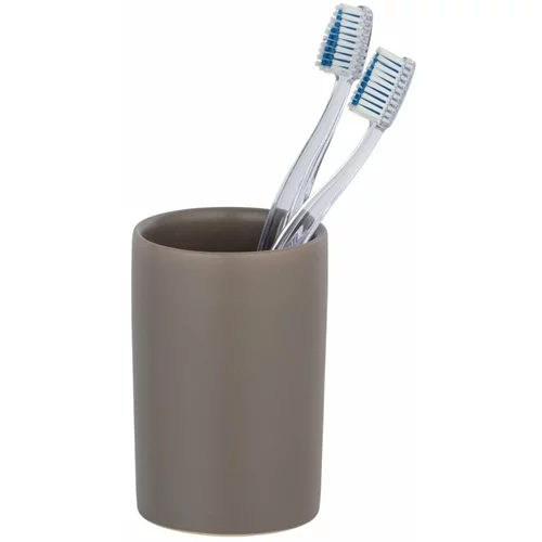Wenko smeđa keramička čaša za četkice za zube polaris