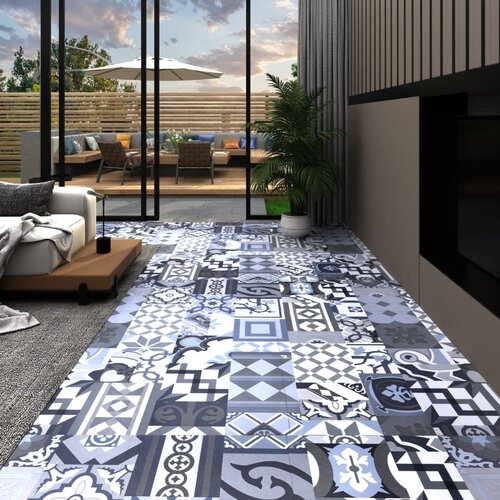 VidaXL PVC talna plo&amp;scaron;ča samolepilna 5,11 m&amp;sup2; barvni vzorec Slike