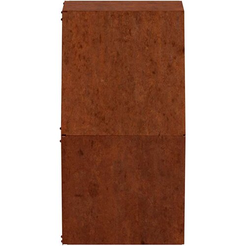  Zidne sadilice 2 kom boja hrđe od čelika COR-TEN 46x10x40 cm Slike