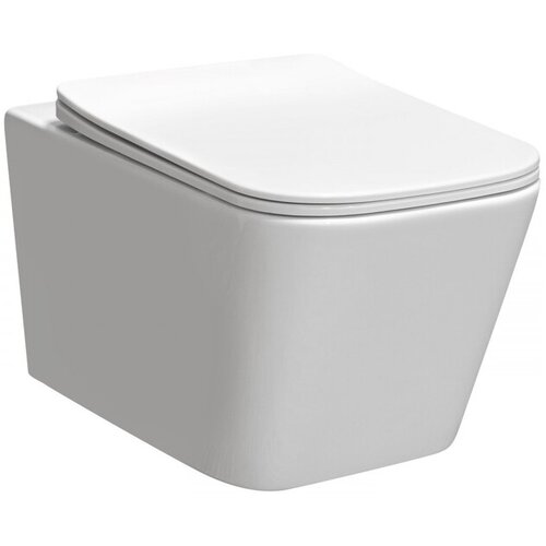 Kerra wc &amp;scaron;koljka viseča, tinos, bela sijaj, rimless z desko soft close Slike