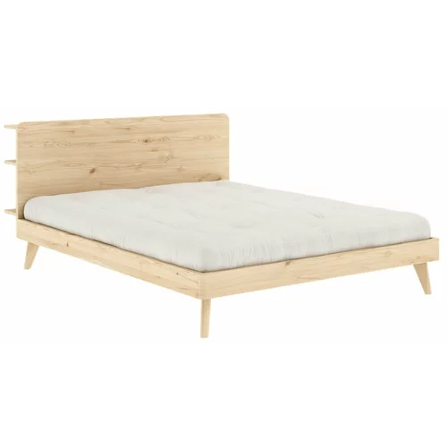 Karup Design Bračni krevet s podnicom 160x200 cm u prirodnoj boji Retreat -