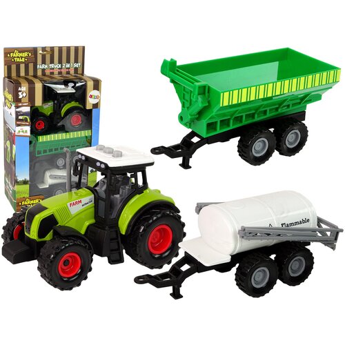  Set Tractor with Machinery Trailer Tanker LED sounds Cene