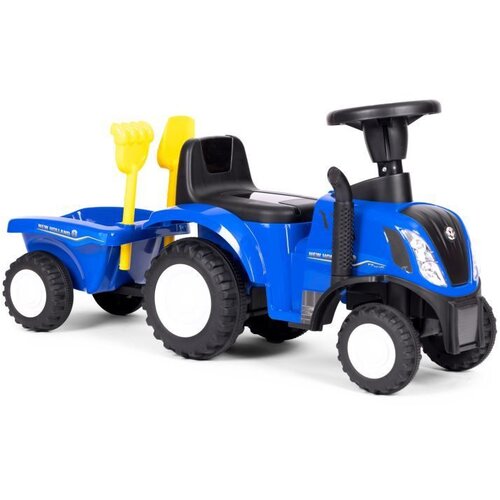 Traktor Guralica Traktor za vožnju s prikolicom za djecu, interaktivni volan, zvukovi, plava Slike