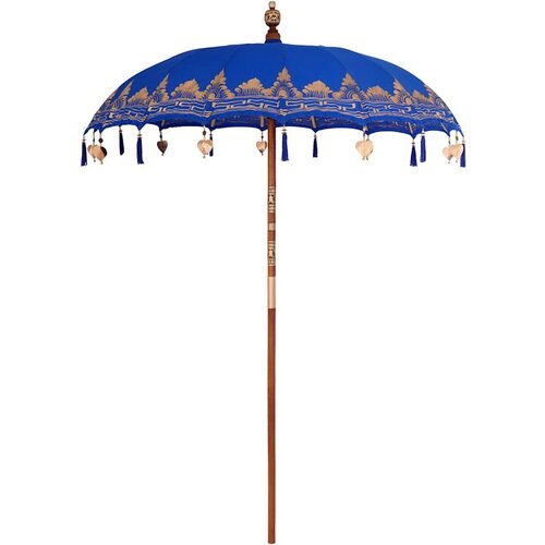 VidaXL Suncobran Ostalo Plava x 250 cm Pamuk i drvo Slike