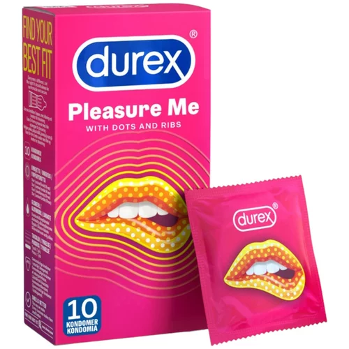 Durex Pleasure Me - rebrasti kondomi (10 kom)