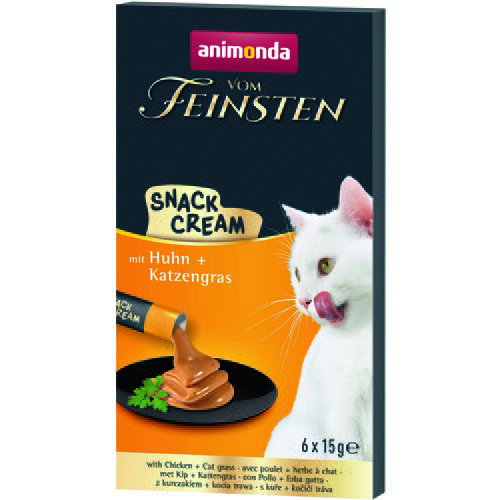 Animonda Vom Feinsten Adult Snack Cream – Piletina i Mačja Trava 6×15g Cene