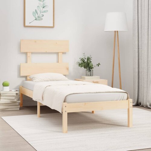  The Living Store Posteljni okvir trden les 75x190 cm - Posteljni Okvir, (21502805) Slike