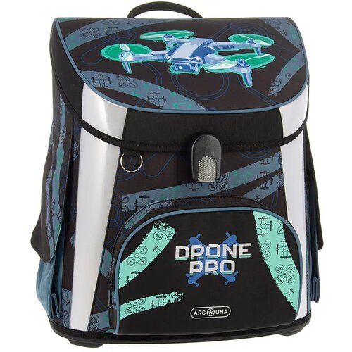 Ars Una Drone Pro kompaktna ergonomska &amp;scaron;kolska torba s magnetskim zatvaračem, ruksak 33x41x24 cm Slike