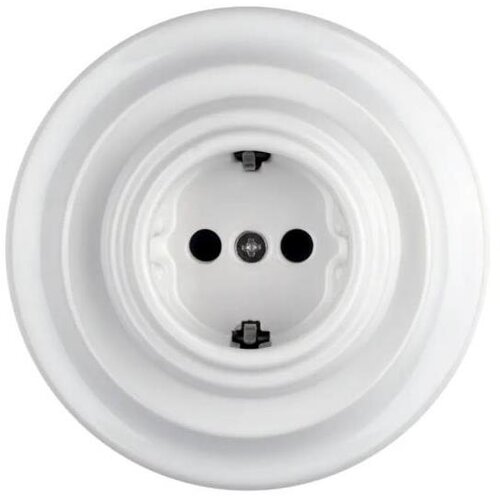  Bohemia-Design - Porcelanska retro zidna utičnica sa okvirom SCHUKO 250V/16A bela Cene