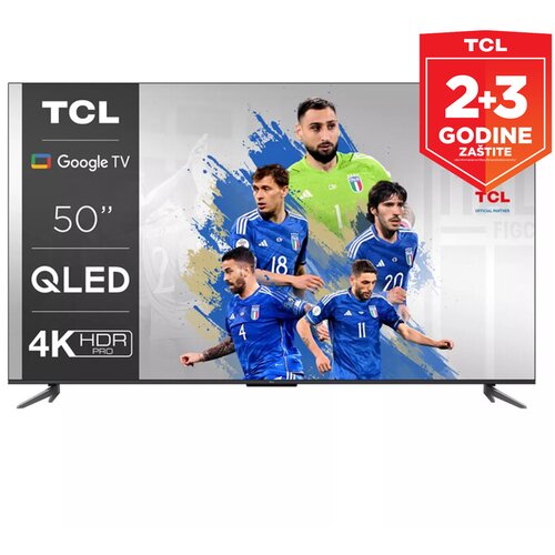 Tcl Televizor 50C645 50", 4K, HDR, QLED, 60Hz, Google TV, Crni Cene