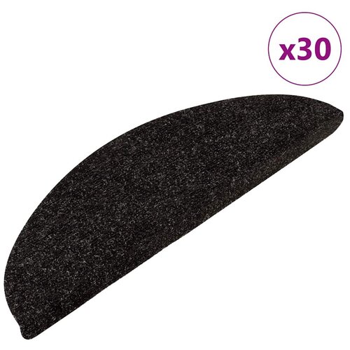 vidaXL Samoljepljivi otirači za stepenice 30 kom antracit 56x17x3 cm Cijene