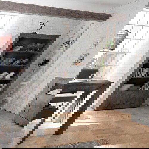 LC Mobili Crna moderna polica s 2 vrata URBINO 207935-20 Slike