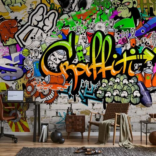 Foto tapeta - Graffiti on the Wall 450x315 Standard Cene