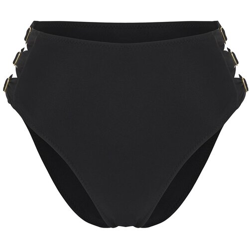 Trendyol Black High Waist Accessorized Bikini Bottom Cene